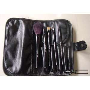  Mac 5 Pc Brush Set with Soft Leather Case Beauty