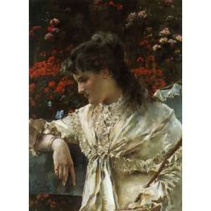  Hand Made Oil Reproduction   Alfred Stevens   32 x 44 