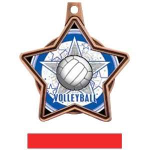  All Star Insert Custom Volleyball Medals M 5501V BRONZE 
