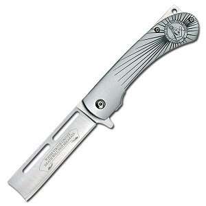    Silver Death Will Not Separate Razor Knife