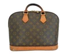   VUITTON Monogram ALMA Handbag bag LV LOCK & KEY M51130 Real Authentic