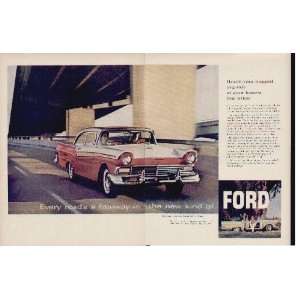   1957 Ford Fairlane 500 Club Victoria Ad, A4338A. 