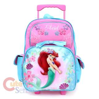 Disney Princess Mermaid Ariel School Roller Bakcpack Ocean Beauty Bag 