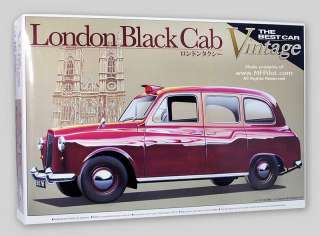 LONDON BLACK CAB   Aoshima Vintage 1/24 Kit #724  