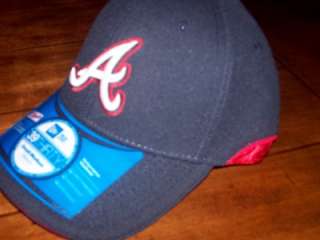New Era 39 Thirty Braves Stretch Fit Hat/Cap Size S/M