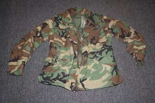 US Army Military Cold Weather Coat Woodland Field Jacket Camouflage 