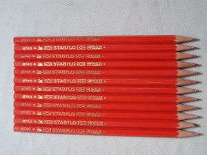 pencils vintage box Stabilo swan red 8740 12 rare  