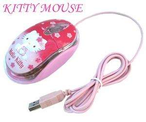 Hello Kitty Pink 1200DPI 3D LED USB Optical Mouse Mice  