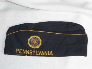   US Army Air Corps Hat Tan w/Leather Trim, VFW, PA Am Legion +++  