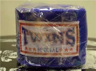 Twins Muay Thai Boxing Hand Wraps MMA Blue Color 1 pair  