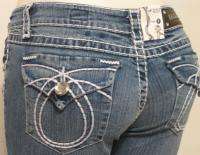LA IDOL Sz 0 15 Womens Light Bootcut Jeans + FREE True Religion 