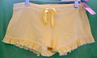 Juicy Couture Cotton Pajama Shorts Drawstring Ruffles!!  