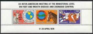 Netherlands Antilles 1979 Cattle Goat SS VFMNH (439a)  