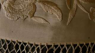 antique silk embroidered piano shawl/scarf/manton  