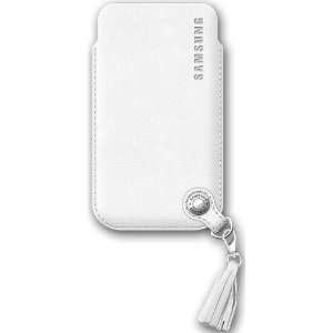   aus echtem Leder SAMSUNG / Weiß für Samsung Galaxy Ace S5830