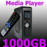 Externe MULTIMEDIA Festplatte USB TV Mediaplayer mit Fernbedienung AV 