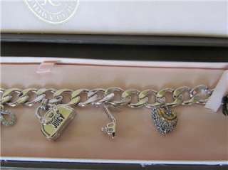   Couture Girly Iconic Charm Bracelet Silver NWT in gift box  