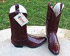 NEW LAREDO EMBOSSED FAUX SEA TURTLE COWBOY BOOTS MENS 8EE