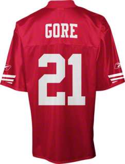 Frank Gore Youth Red Reebok NFL San Francisco 49ers Jersey 