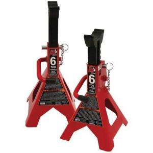 Pair of 6 Ton Double Lock Jack Stands T46002C  