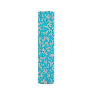 kaarskoker Coral 4 in. x 7/8 in.Turquoise and Gray Paper Candle Covers 
