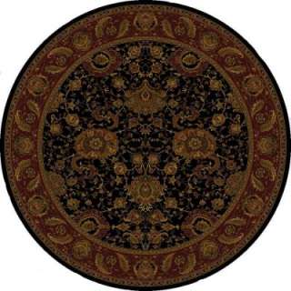   Home Villetta Jet Black 8 Ft. Round Area Rug 222727 at The Home Depot