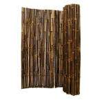 in. D x 4 ft. H x 8 ft. W Black Rolled Bamboo Fencing Reviews (2 