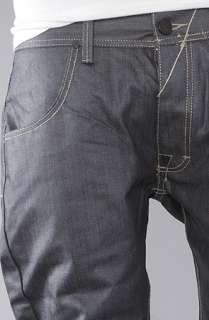 ORISUE The Oaks Tailored Fit Jeans in Raw Indigo Coated Wash 