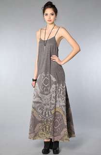 Free People The Blast From The Past Maxi Dress in Charcoal Combo 