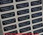 100 SMALL BLACK HOLOGRAM WARRANTY VOID LABELS STICKERS