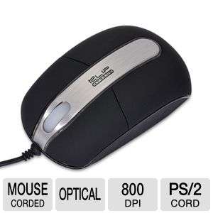 Klip Xtreme KMO 102 Optical Mouse   USB/PS2, Black & Silver at 