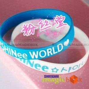 New SHINee Silicone Jelly Fans Wrist Band Bracelet #001  