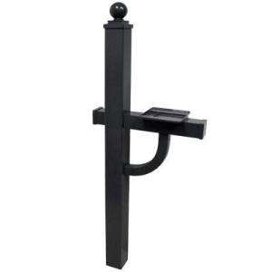   Manufacturing Black Deluxe Mailbox Post KDX BLK 