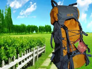 50L NEW Internal Frame Hiking Camping Backpack 0945  