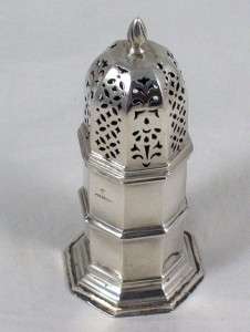   Chester Hm Sterling Silver Sugar Shaker Caster or Sifter dated 1901
