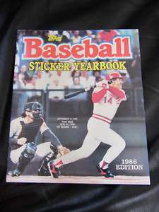 1986 TOPPS BASEBALL STICKER YEARBOOK    COMPLETE!  