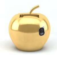 Charge N Fruits Apfel Dockingstation für Handys und  Player gold