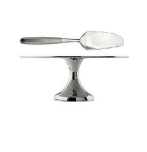 Oneida 18/10 Stainless 12 Cake Stand and Server  