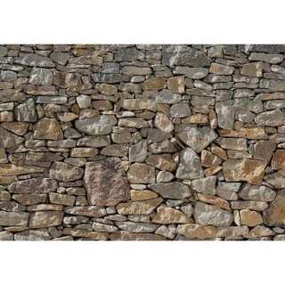Komar 12 ft. 1 in. x 8 ft. 4 in. Stone Wall Mural 8 727 at The Home 