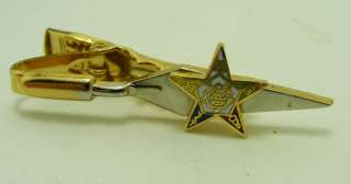 Order of the Eastern Star Tie Bar OES Fraternal  