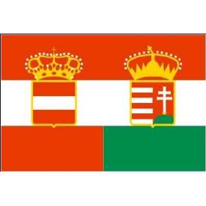 Fahne Flagge Österreich   Ungarn Handelsfahne Grösse 1,50x0,90m 