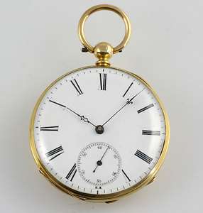 18k Gold Chronometer Taschenuhr Hof Uhrmacher Eppner Berlin 