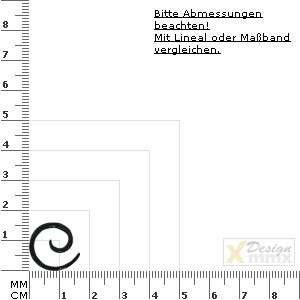 1x Spirale MiNi Horn Schnecke Wasserbüffelhorn 1,6mm *  