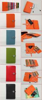 2012 new fashion!100% Genuine leather 11 color for womens purse 