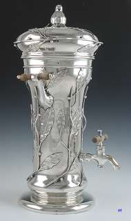 GREAT 1870s STERLING ORNATE HOT WATER URN  