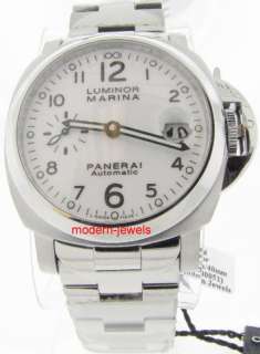 Panerai 40mm Luminor Marina White PAM 51 Bracelet Watch  