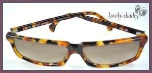 Vintage ALAIN MIKLI mod 700 Sunglasses Tortoise HAND MADE France 1980s 