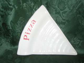 Pizza Slice Plate   Ceramic Set of 4  