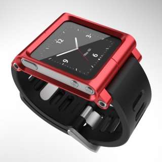 LunaTik watch band for iPod Nano 6 Aluminum Wrist Watch Cover silver 