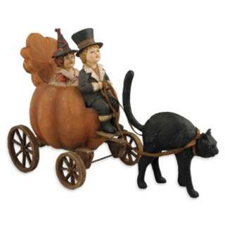 NEW Pumpkin Carriage Ride Bethany Lowe Vintage Halloween decoration 